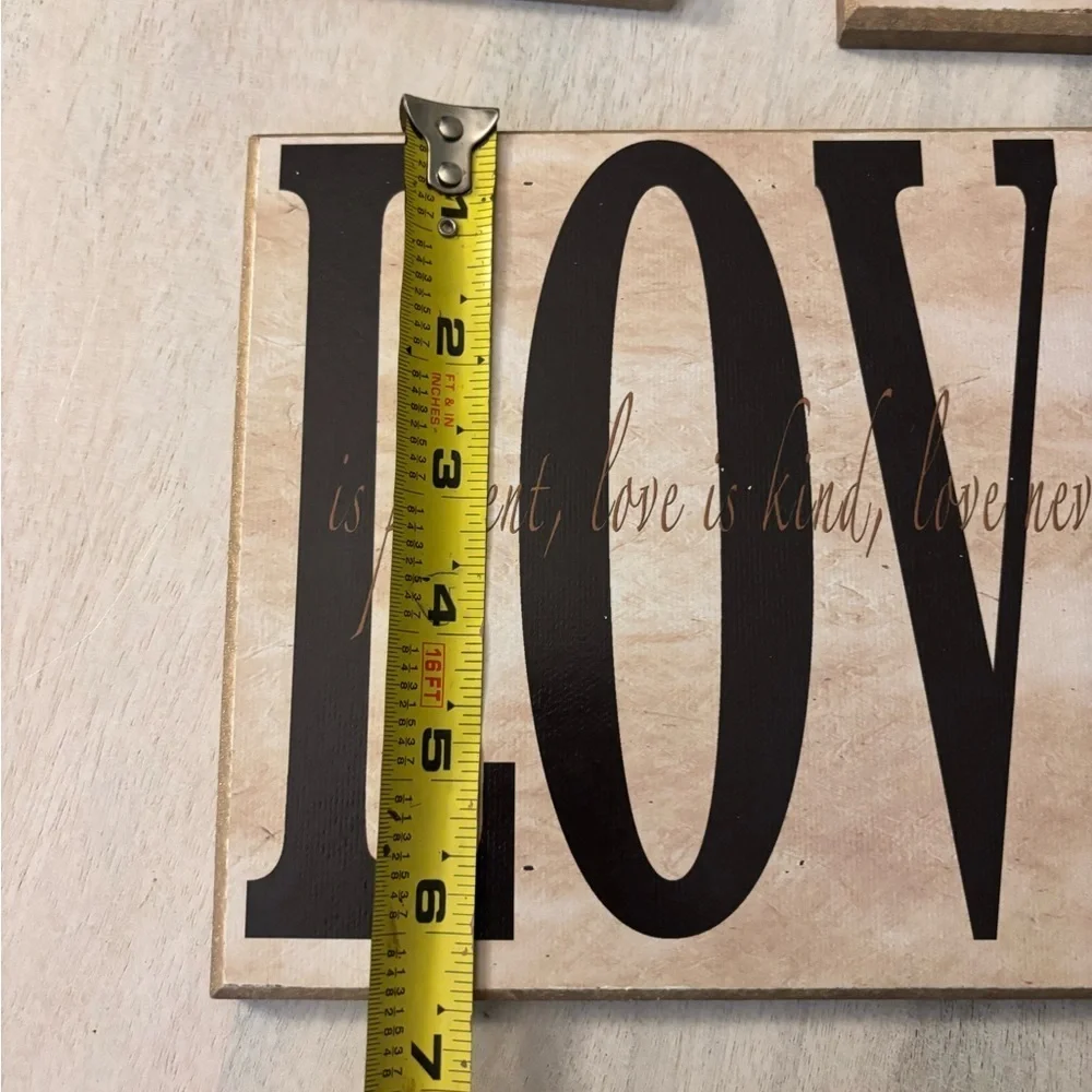 Wall Decor Set - Faith, Hope, Love - live the life you’ve always Imagined
